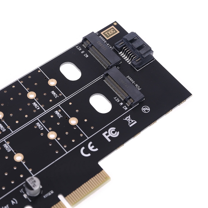 Card Mở Rộng Pcie To M2 M.2 Dual Nvme Ssd Ngff M Key B Key Sata Riser | BigBuy360 - bigbuy360.vn