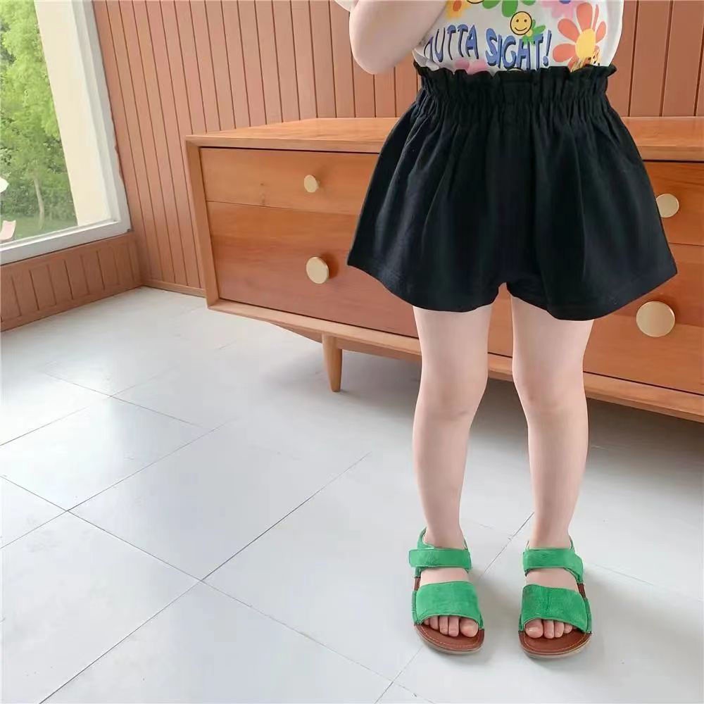 Quần Short Cotton Nguyên Chất Phong Cách Hàn Quốc Mẫu Mới Thời Trang Mùa Hè 2021 Cho Bé Gái