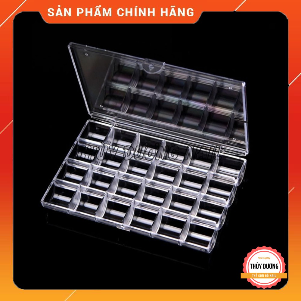 Khay mica đựng charm, đá 24 ô