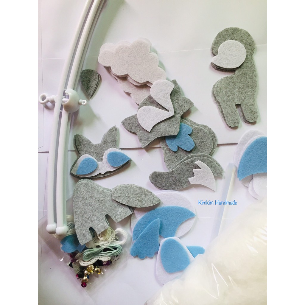 Bộ kit  làm treo nôi nai cáo xanh