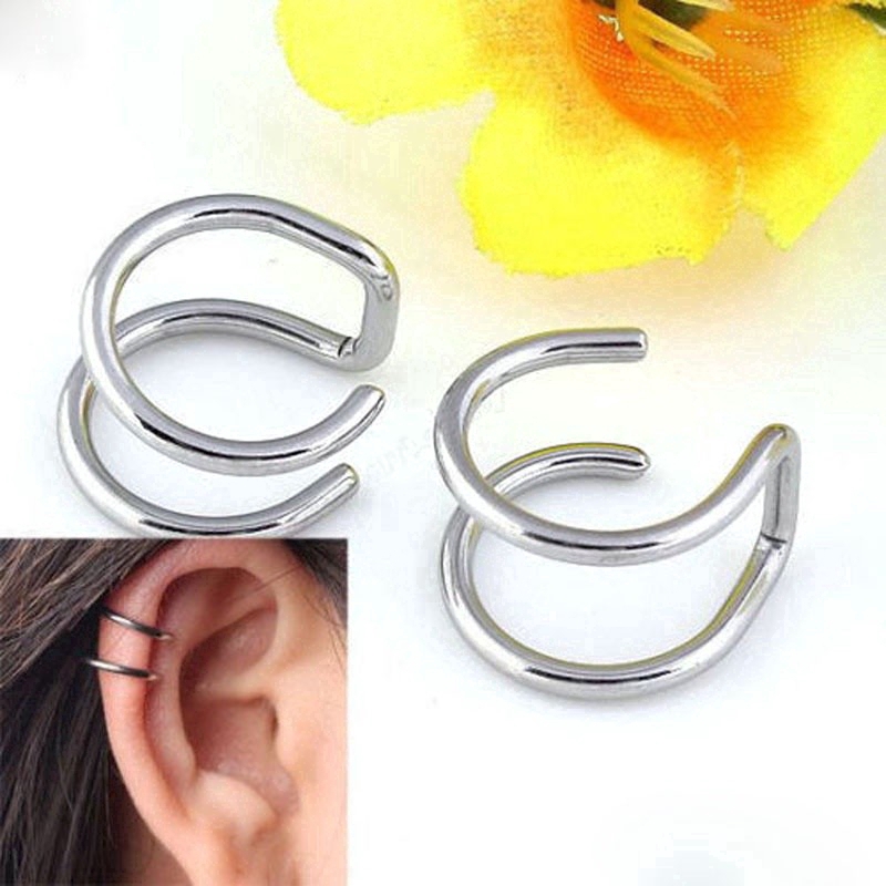 Khuyên đeo sụn tai dạng kẹp kiểu Hàn Quốc thời trang cho nữ