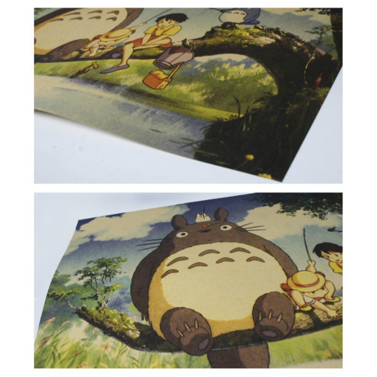 Poster phim hoạt hình Hàng xóm tôi là Totoro dễ thương