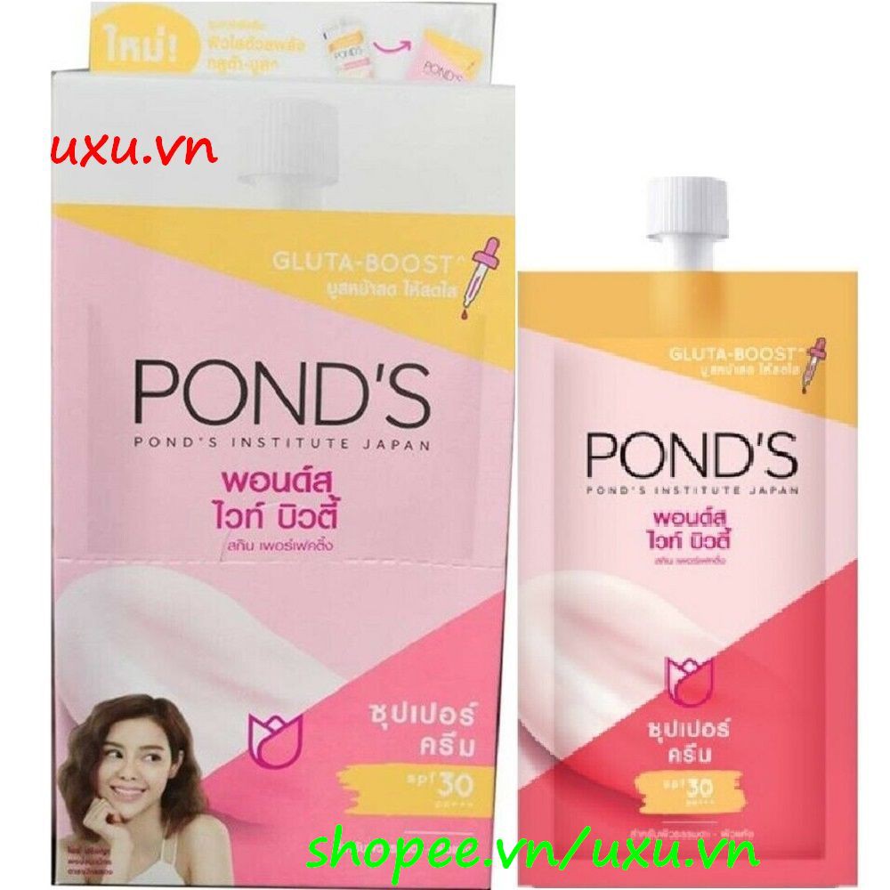 Hộp 06 Goi x 7G Kem Dưỡng Da Ban Ngày Ponds White Beauty Làm Trắng Hồng Rạng Rỡ, Với uxu.vn Tất Cả Là Chính Hãng.
