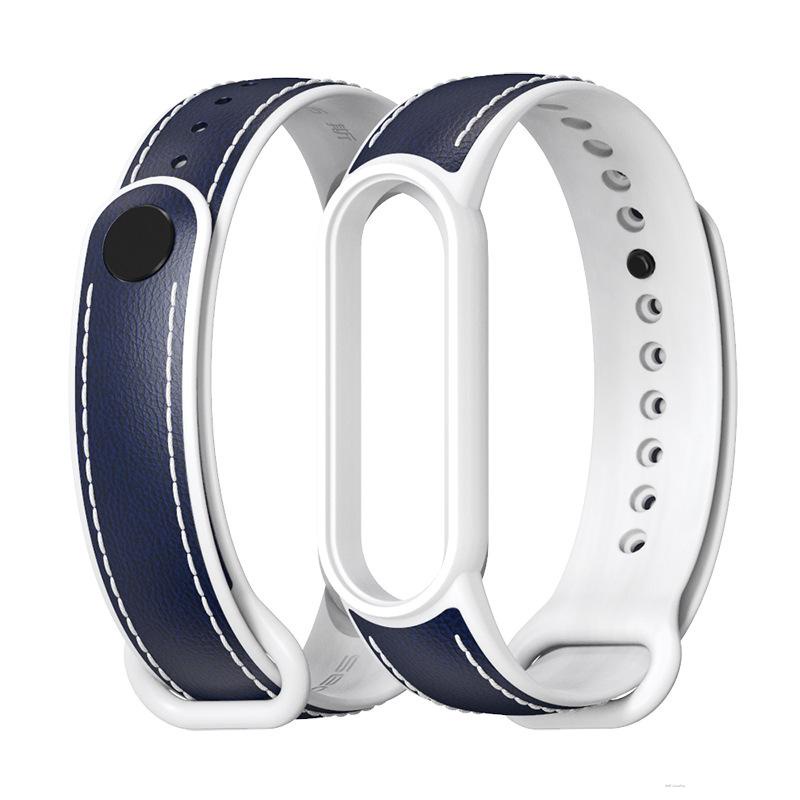 Hàng mới về Dây đeo bằng da thật cho Mi Band 6/5