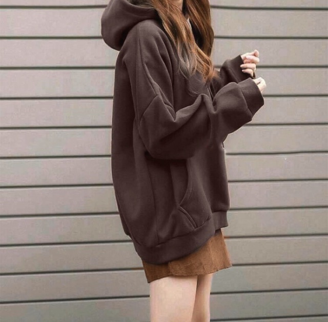 ÁO HOODIE MÀU NÂU CHOCOLATE