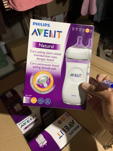 Combo 3 bình sữa Philips AVENT Natural 125-260-330ml