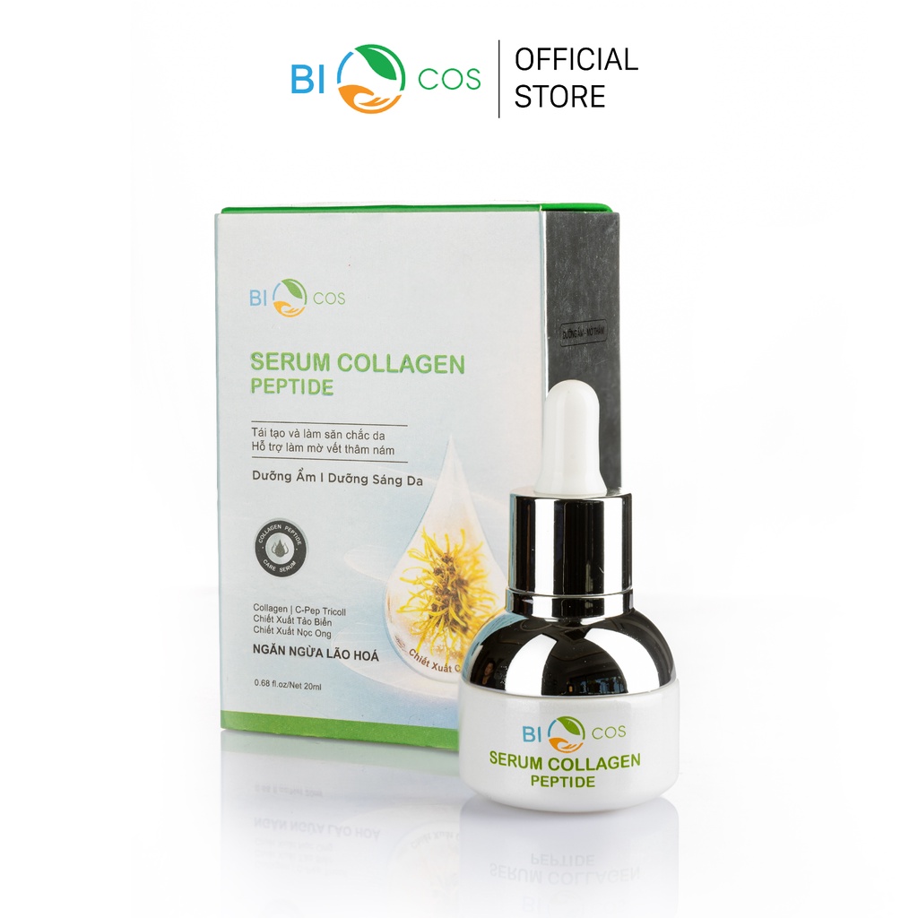 Serum Collagen Peptide Dưỡng Ẩm Và Làm Mềm Da, Tái Tạo Da Làm Mờ Thâm Nám BIO COSMETICS (20ml).