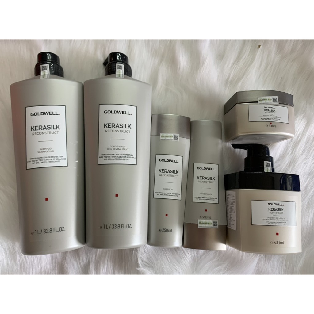 Gội Xả Goldwell Kerasilk Reconstruct Siêu Phục Hồi 1000ml ( Hàng chính hãng)