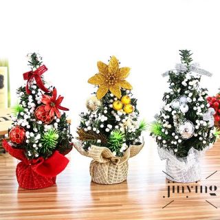 Noel- Cây thông mini trang trí 20cm có đèn nháy led 1m dùng pin