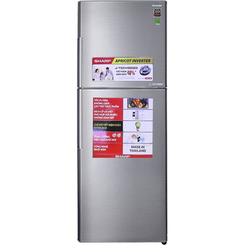 [GIAO HCM] Tủ lạnh 2 cánh Sharp Apricot SJ-X316E-SL, 314L, Inverter