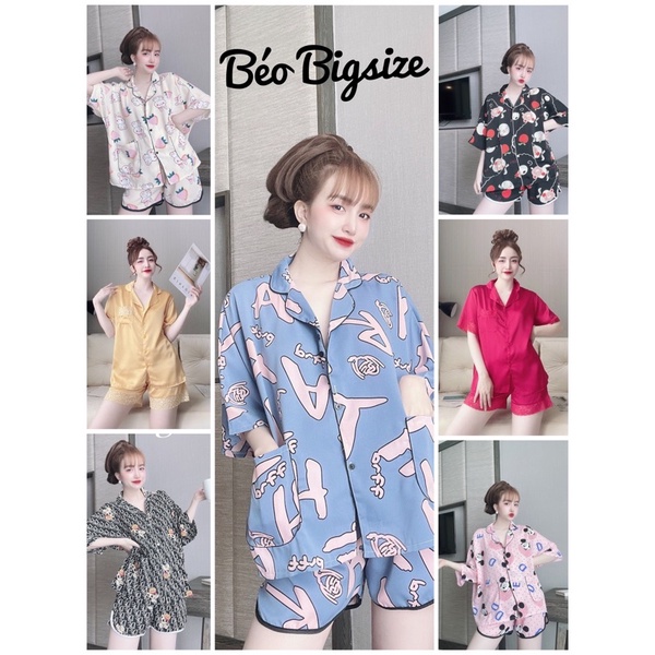 Đồ Bộ Pyjama Bigsize -Béo Bigsize 50-100kg đùi ren cao cấp Bigsize