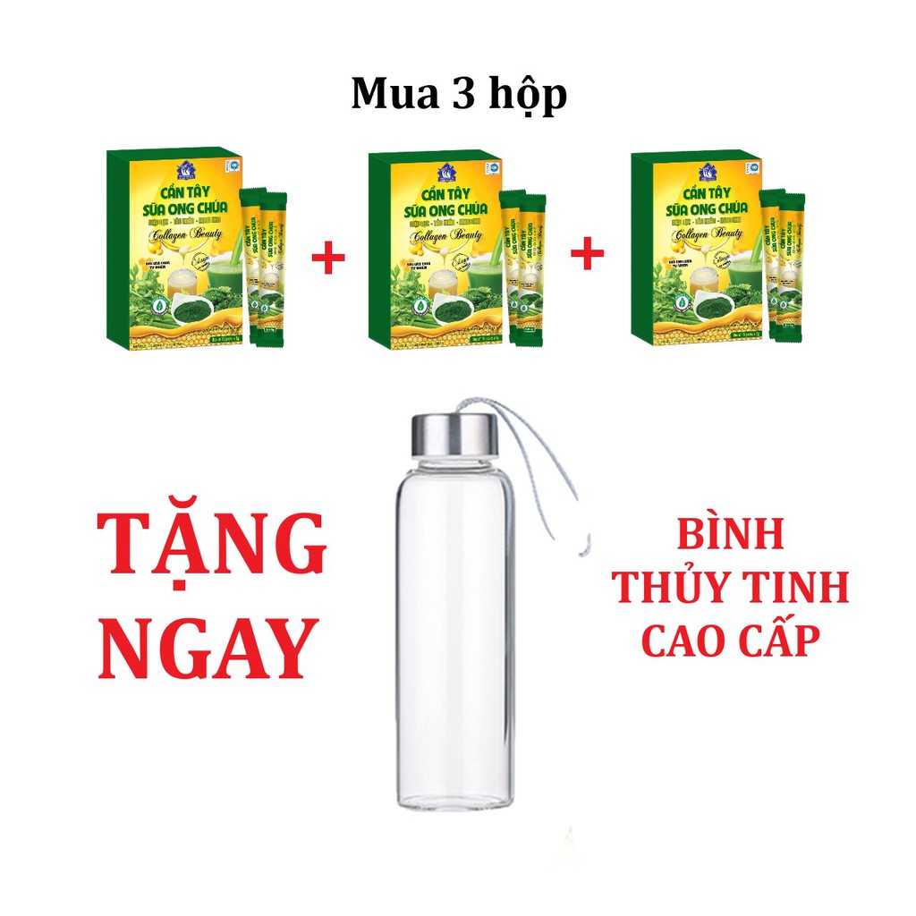 Bột Cần tây sữa Ong chúa thanh lọc cơ thể Hàng chính hãng