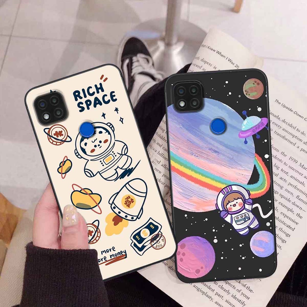 Ốp Xiaomi Redmi 9C in hình vũ trụ, phi hành gia bầu trời cute dễ thương