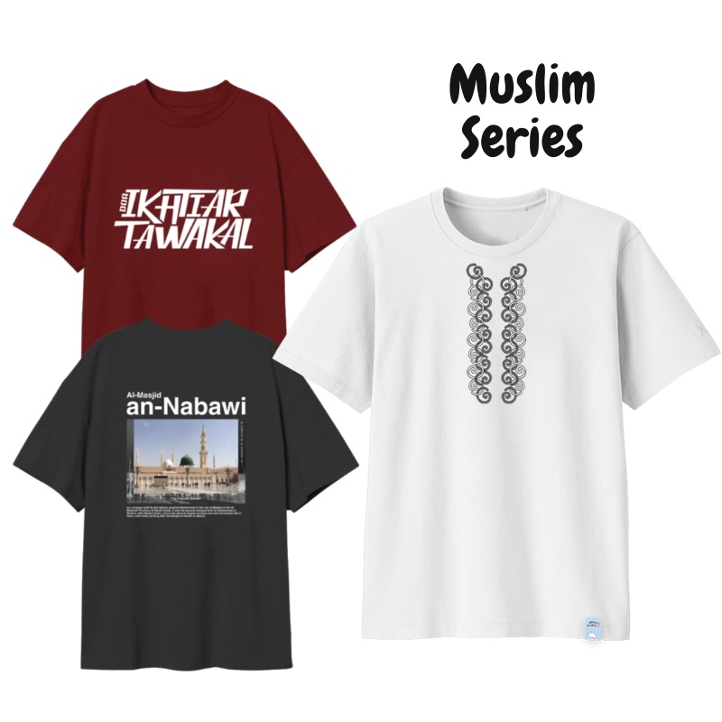 Áo Thun Chất Liệu Cotton Thoải Mái Thời Trang Cho Tuổi Teen / Gia Đình Phong Cách Hồi Giáo 30S