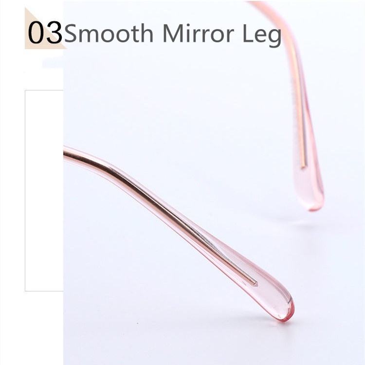 Mắt Kính Gọng Nhựa Kim Loại Chống Ánh Sáng Xanh Hình Tai Mèo Thời Trang