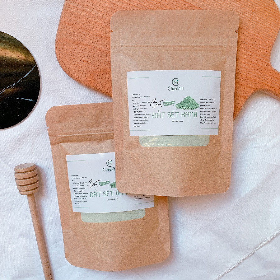 BỘT ĐẤT SÉT XANH HANDMADE - GIẢM MỤN, GIẢM NHỜN, TẨY TẾ BÀO CHẾT (100GR) | BigBuy360 - bigbuy360.vn