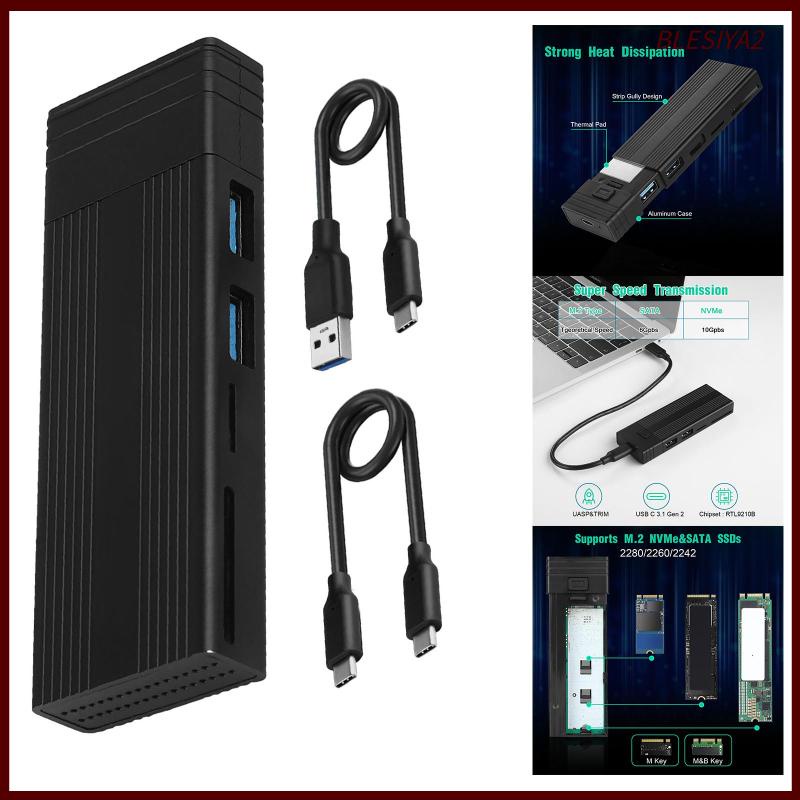 Hộp Đựng Ổ Cứng SSD M.2 NVMe SATA M.2 10 Gbps 6Gbps Cho Điện Thoại / Máy Tính
