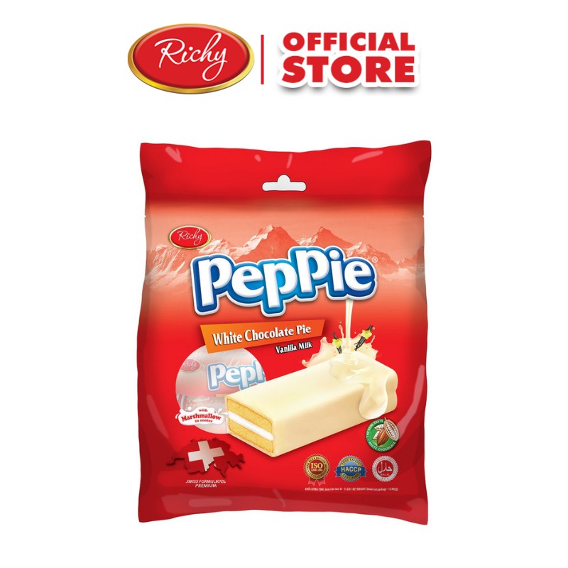 Bánh Peppie Richy túi 216g vani (đỏ)