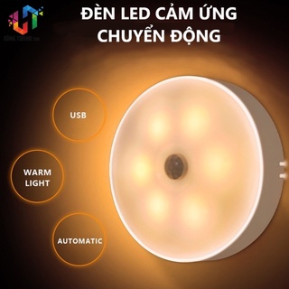 Đèn cảm ứng chuyển động, đèn Led dán tường cảm biến thông minh không dây dán tủ quần áo, cầu thang, phòng ngủ.
