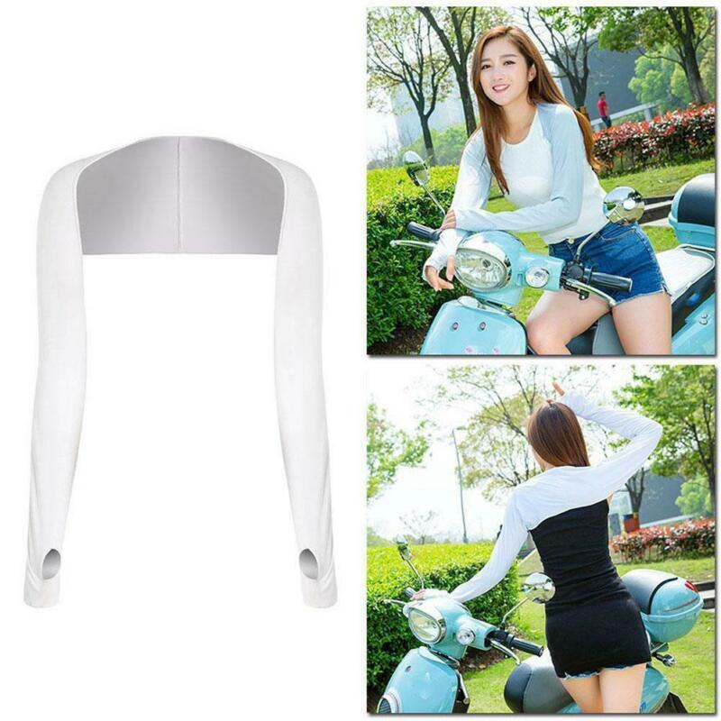 Ống Tay Áo Chống Nắng / Tia UV Bằng Lụa Lạnh Thời Trang Mùa Hè O5Q4