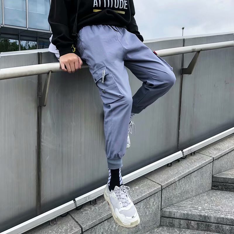 Quần jogging co giãn nhiều túi kích thước S-5XL cho nam | BigBuy360 - bigbuy360.vn