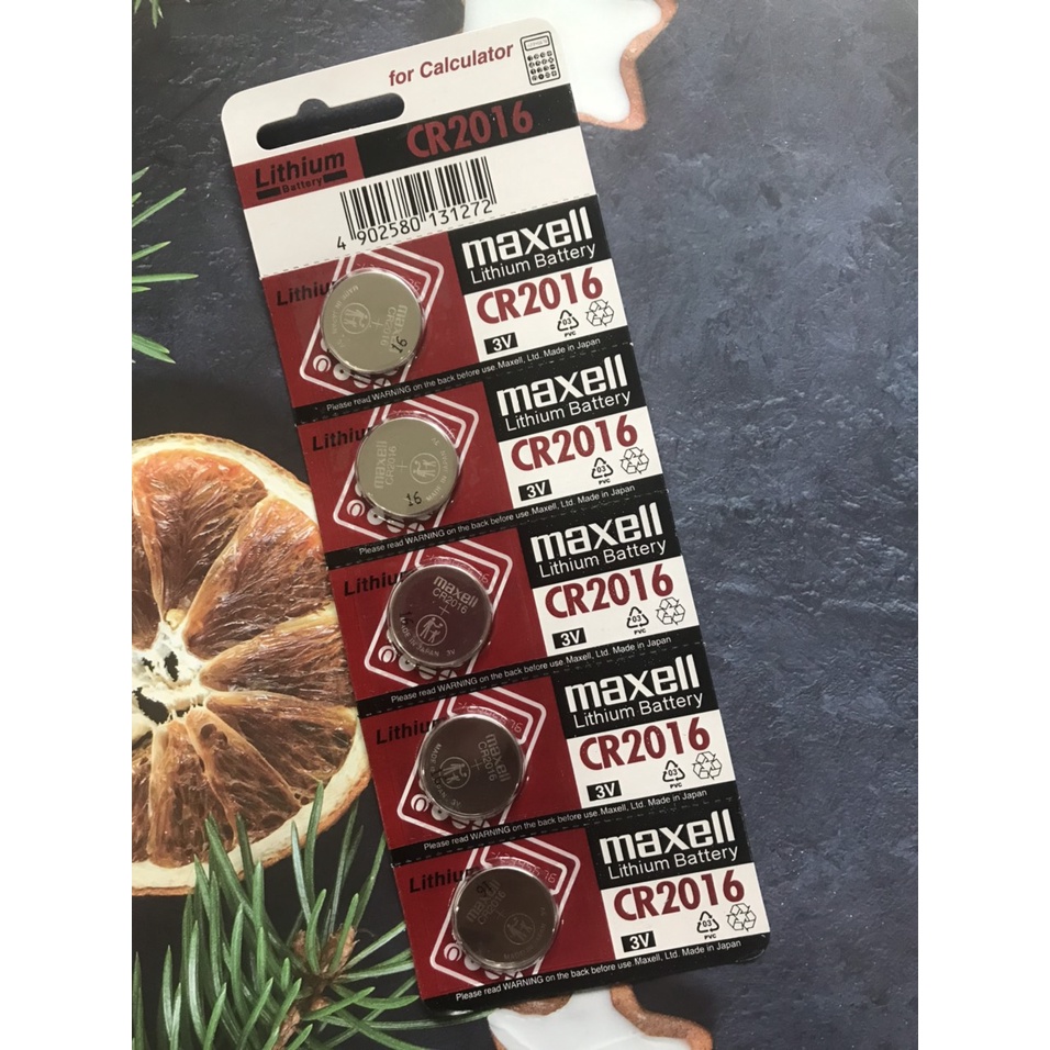Vỉ 5 Viên Pin Maxell CR2032 / CR2025 / CR2016 / CR1632 / CR1616 / CR1220 / CR1216 / CR1620 MAXELL Lithium - Chính Hãn