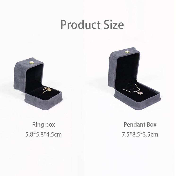 Hộp Đựng Trang Sức Bằng Flannel Cao Cấp Sáng Tạo Nhẫn hộp mặt dây chuyền hộp vòng đeo tay hộp vòng cổ hộp