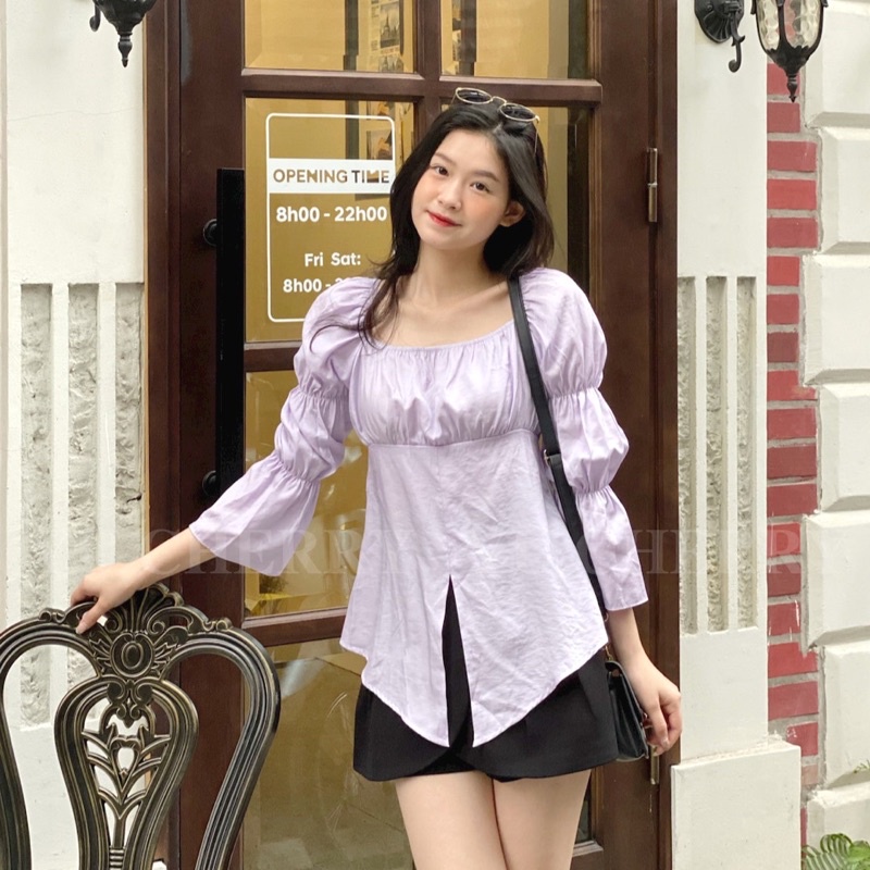 YU CHERRY | Quần váy nữ vạt chéo cách điệu Layer Skort 1 YQ027