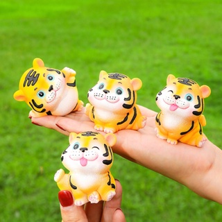 (Nhiều mẫu) Bộ 04 tượng hổ phong thủy dễ thương thích hợp trang trí nhà cửa, xe hơi