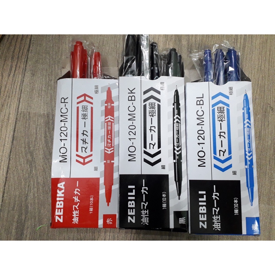 Hộp 10 cây bút dạ kính 2 đầu loại nhỏ MO_120