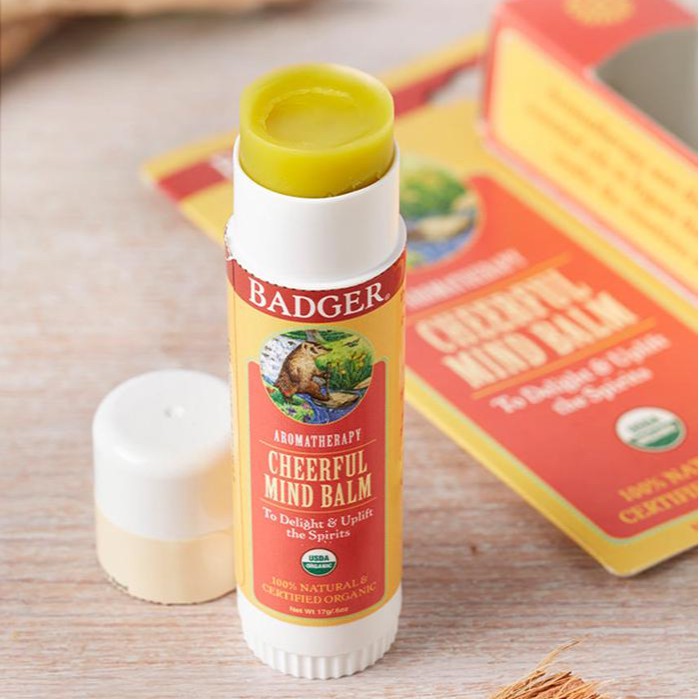 Badger - Sáp Hữu Cơ Liệu Pháp Mùi Hương Giúp Phấn Chấn Tinh Thần - Cheerful Mind Balm [USDA Organic]