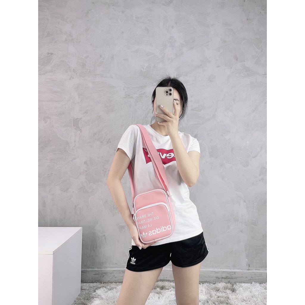 ⚡️TÚI ADIDAS⚡️Túi Đeo Chéo Adidas Vintage Mini Bag Pink Full Tag Code | BigBuy360 - bigbuy360.vn