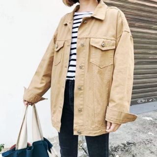 [ size S, M, L, XL] Áo khoác nam nữ kaki đỏ, hồng, rêu be