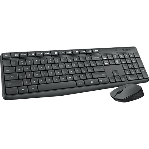 CHINH HANG Combo chuột và bàn phím không dây Logitech MK235 - Hàng chính hãng