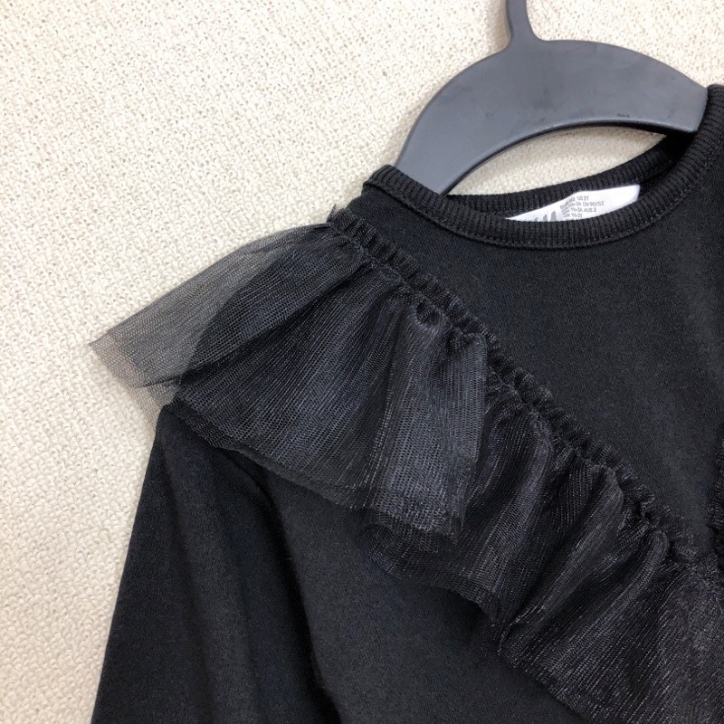 Áo thun dài tay bé gái HM  áo phông bé gái cotton da cá 0822