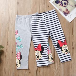 Quần legging cotton lưng thun co dãn cho bé gái