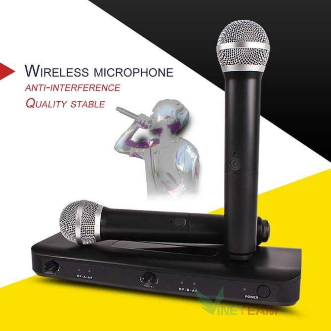 Micro Karaoke không dây J.I.Y V-306 – Sóng UHF giá tốt âm thanh chân thực -dc3350