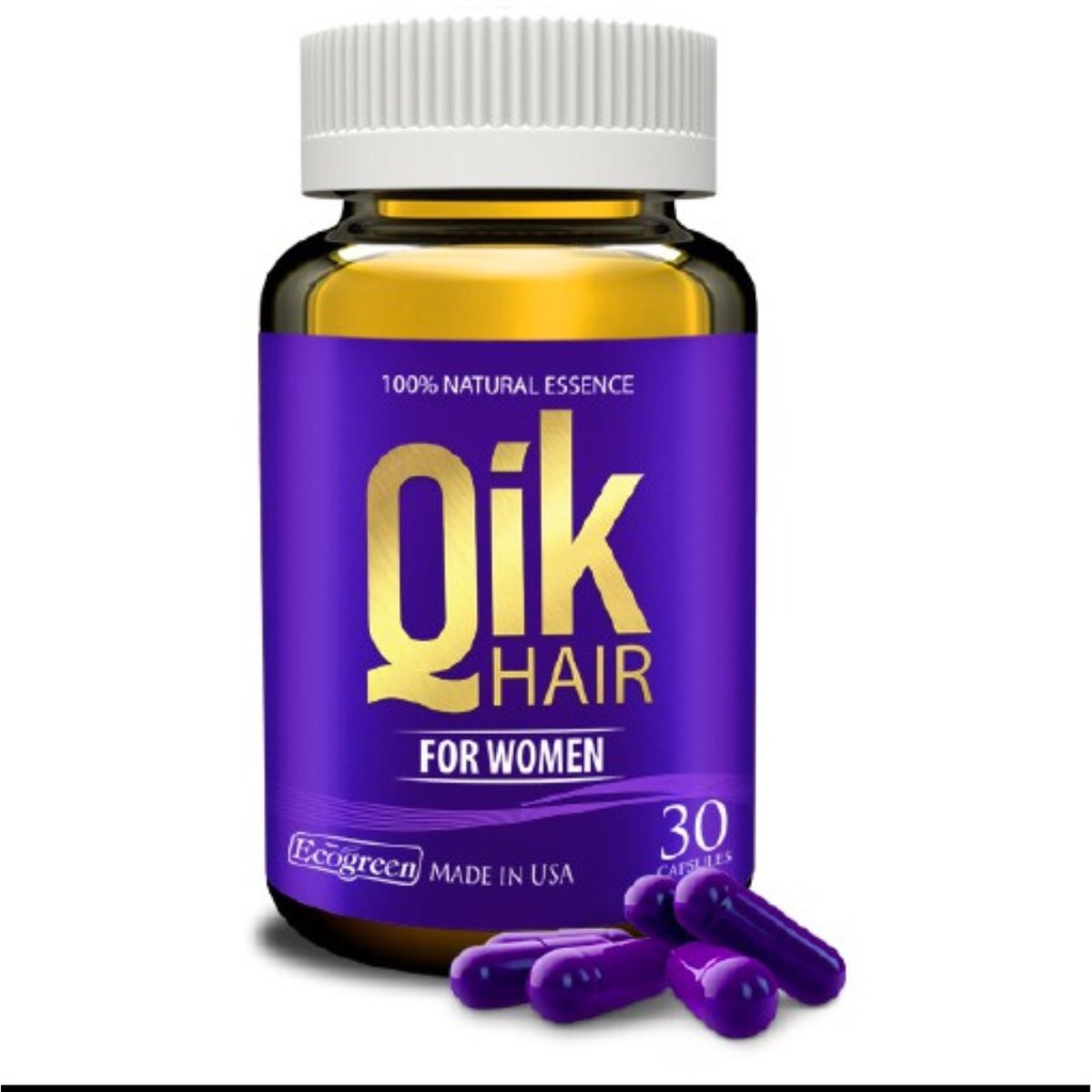 (Hàng chính hãng có tem tích điểm) QIK HAIR FOR WOMEN - Giảm rụng tóc dành cho nữ - Amipharma | Thế Giới Skin Care