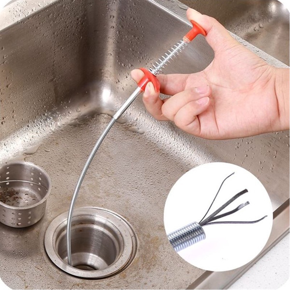 Dụng Cụ Móc Dây Kim Loại Làm Sạch Bồn Rửa Sáng Tạo