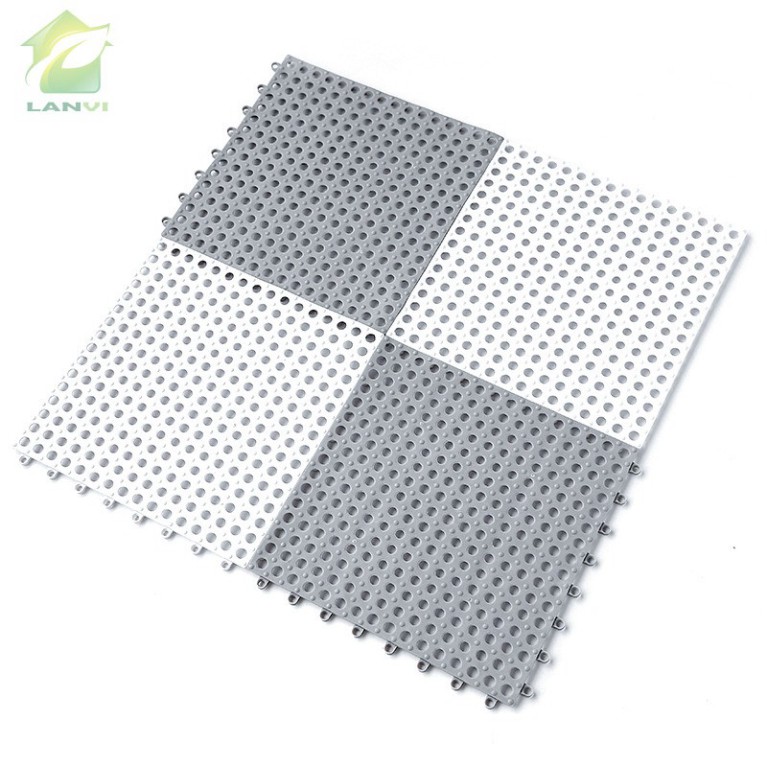 [G032] Sàn nhựa ghép chống trơn nhà vệ sinh ban công (kích thước 30cm x 30cm) S029