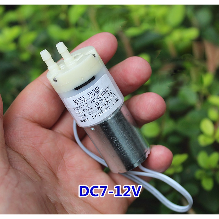 Máy bơm nước động cơ 370 DC 12V - Bơm tự mồi, bơm chân không, máy bơm nước mini