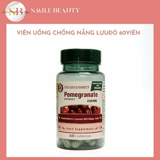 Viên Uống Chống Nắng Holland & Barrett Pomegranate Lựu Đỏ 60 viên