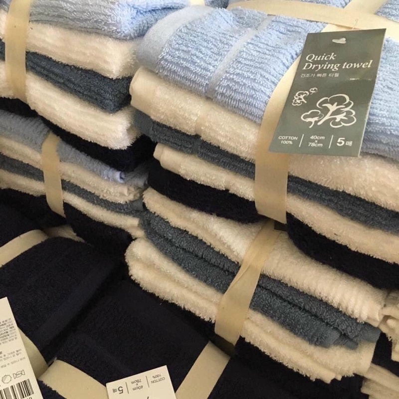 Set 4 khăn xuất Hàn hàng VNXK Soft Cotton