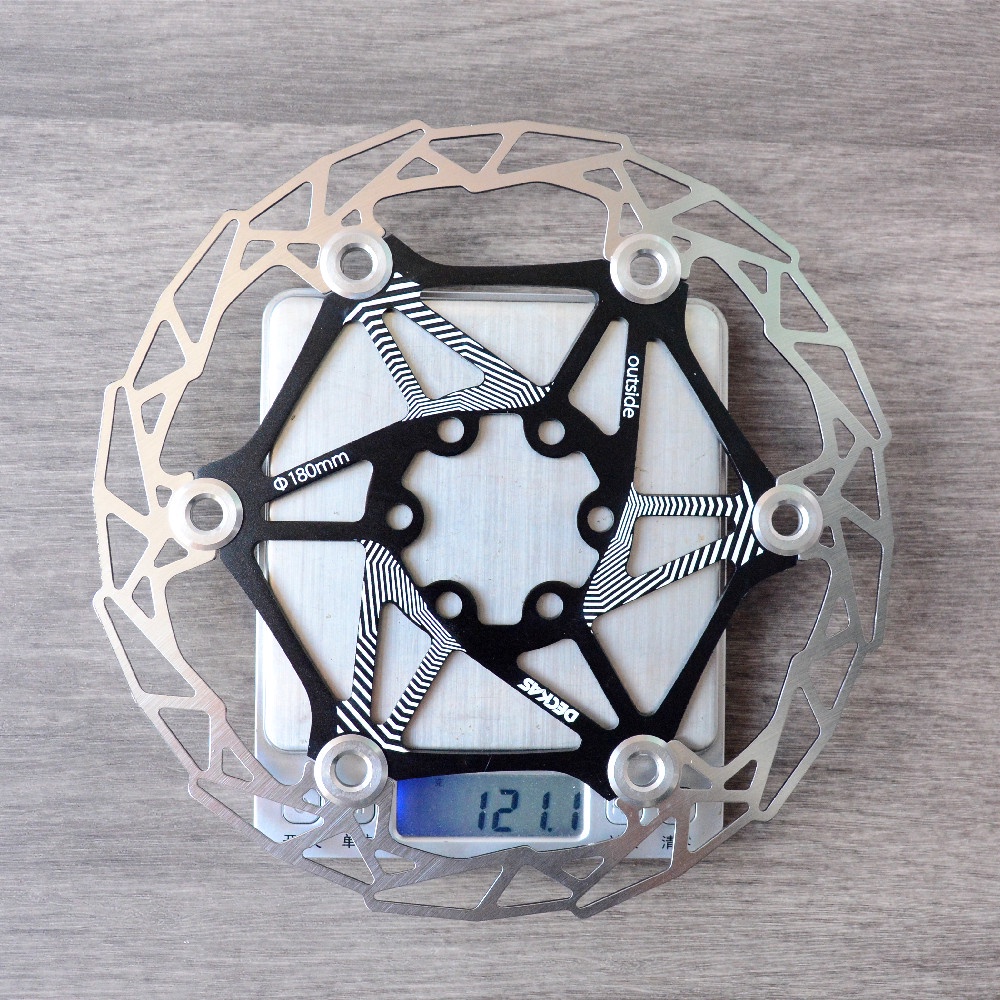 Đĩa Phanh 6 Bu Lông Siêu Nhẹ 82g CNC 6 Inch 160MM Cho Xe Đạp Leo Núi