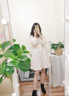 Váy đuôi cá khuy đồng