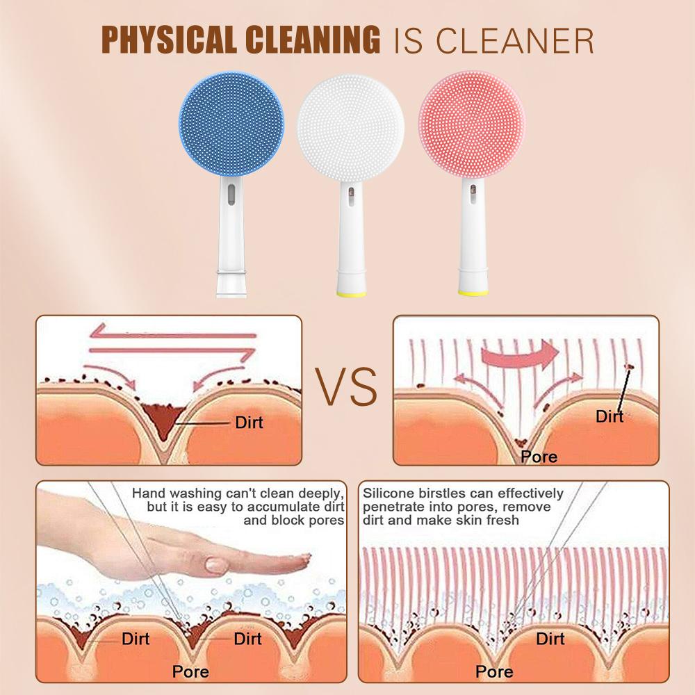 Bàn Chải Silicone Massage Mặt Chuyên Nghiệp