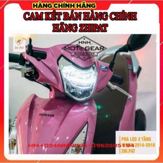Đèn Pha Led Zhipat Cho Honda Vision 2014 - 2019 Chính Hãng