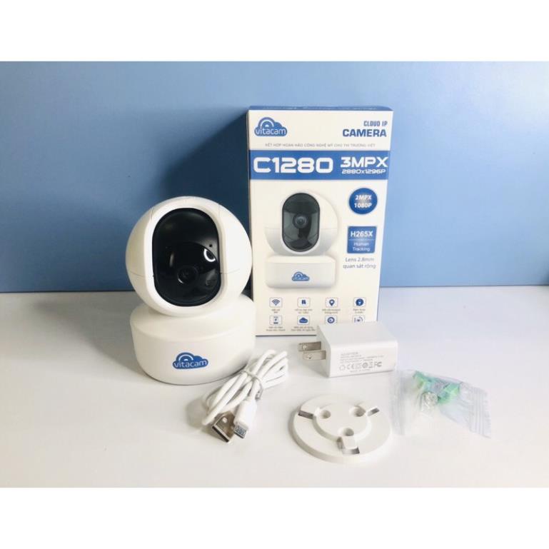 Vitacam C1290 pro 3MPX Ultra HD Siêu Nét Siêu Rộng BH 2 Năm