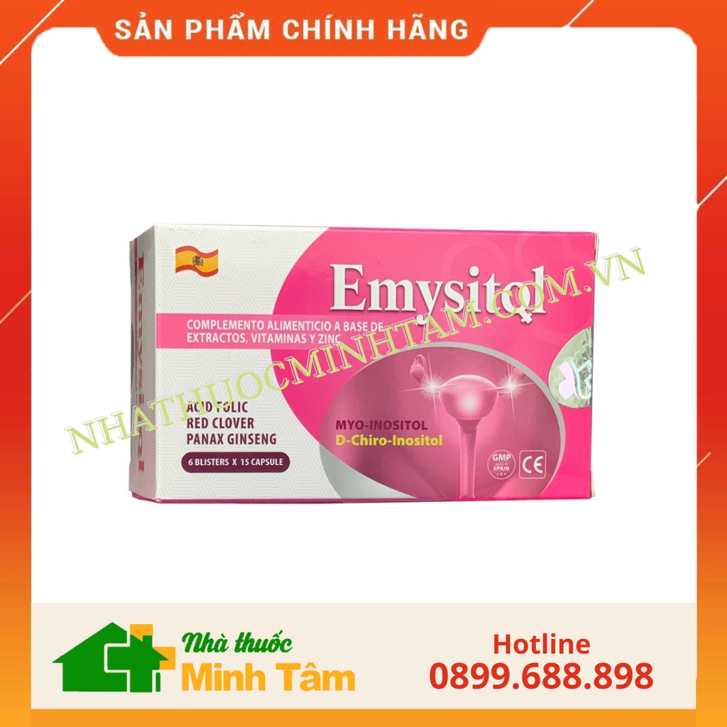 Emysitol thực phẩm chức năng bổ trứng, tăng khả năng thụ thai ở nữ giới, phụ nữ bị buồng trứng đa nang