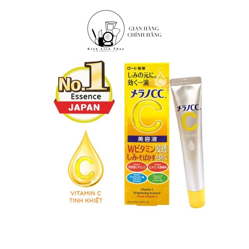 Tinh chất dưỡng trắng, trị mờ thâm mụn Serum Vitamin C Melano CC Rohto